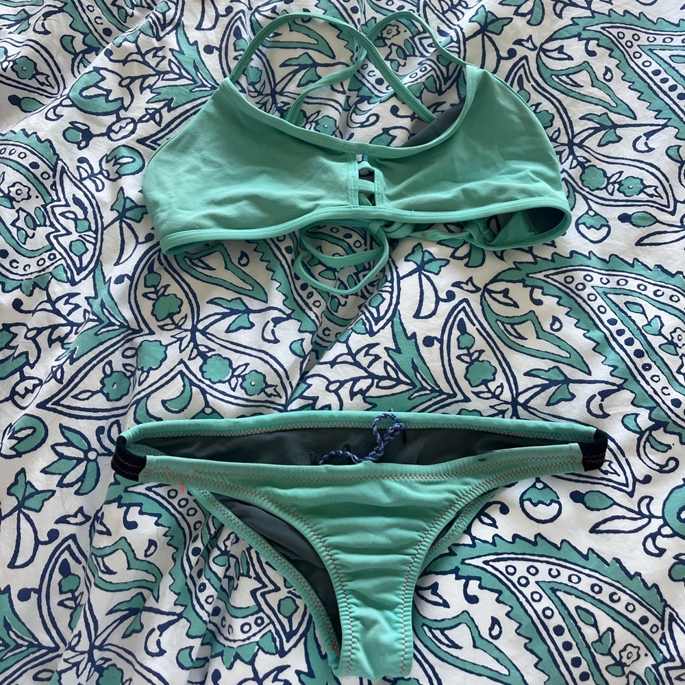 Jolyn Teal Training Bikini Bottoms